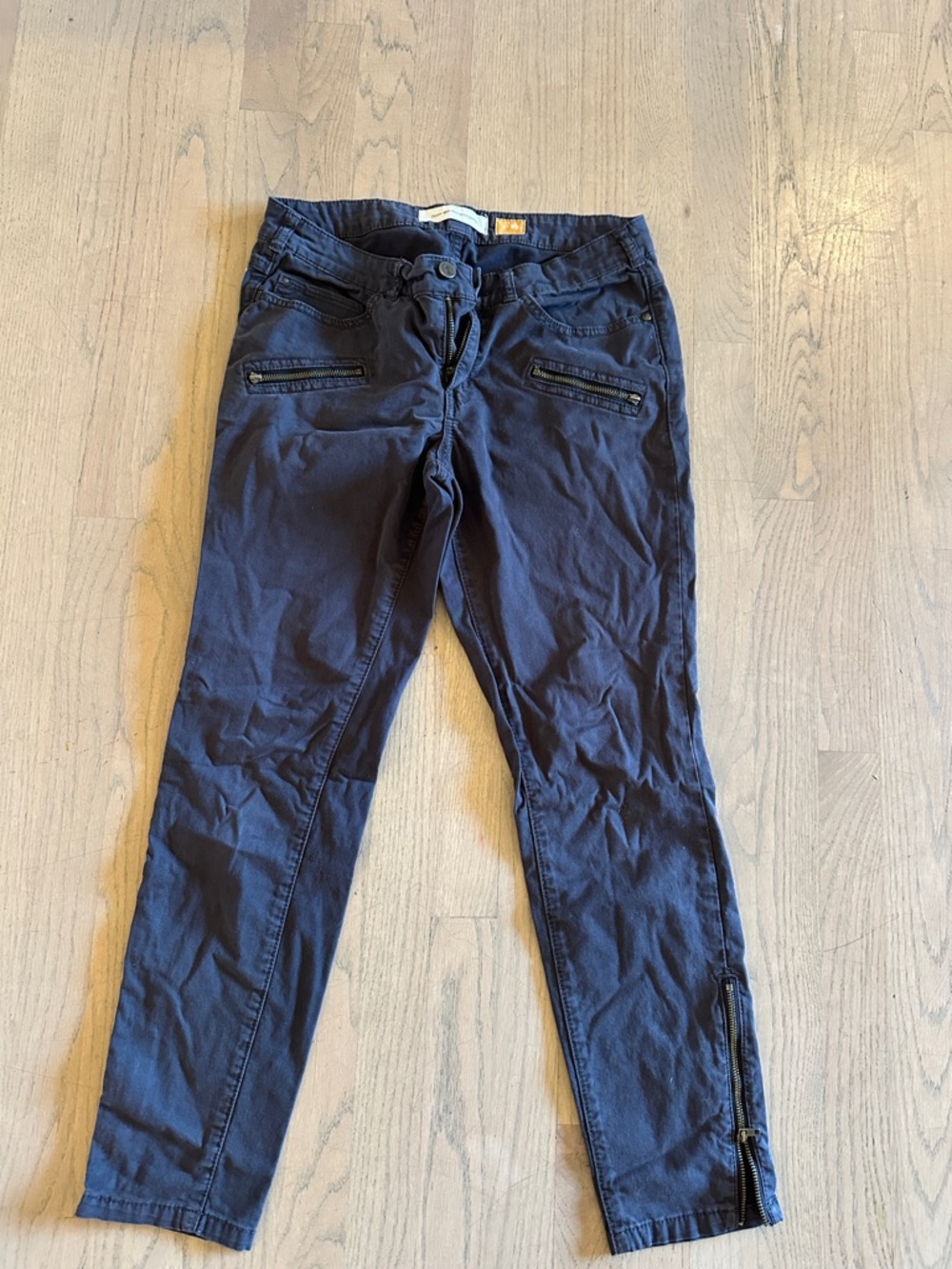 Pilcro and The Letterpress Ankle Zip Low Rise Black Jeans Size 29